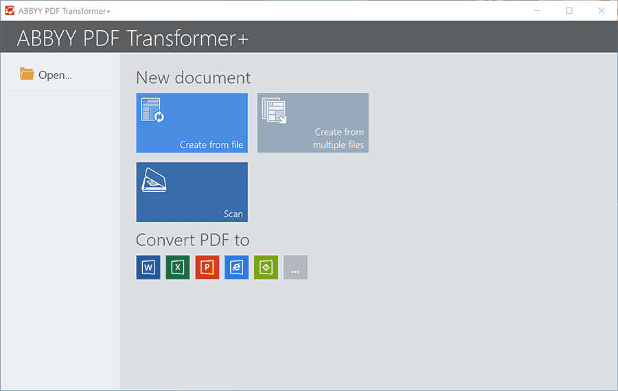 ภาพหน้าจอโปรแกรม ABBYY PDF Transformer 12 (Full)