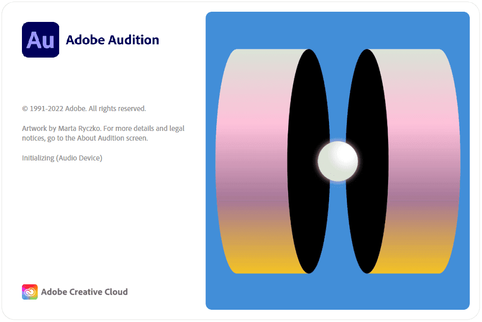 Adobe Audition 2023 หน้าจอการใช้งานของโปรแกรม Adobe Audition 2023