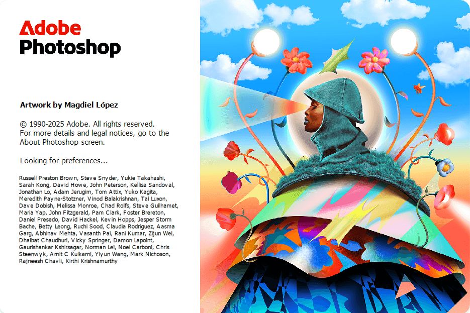 Adobe Photoshop 2026 v27.9.1 หน้าจอการใช้งานของโปรแกรม Adobe Photoshop 2026 v27.9.1