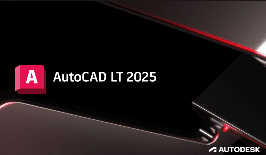 หน้าจอการใช้งานของโปรแกรม Autodesk AutoCAD LT 2025.1.3