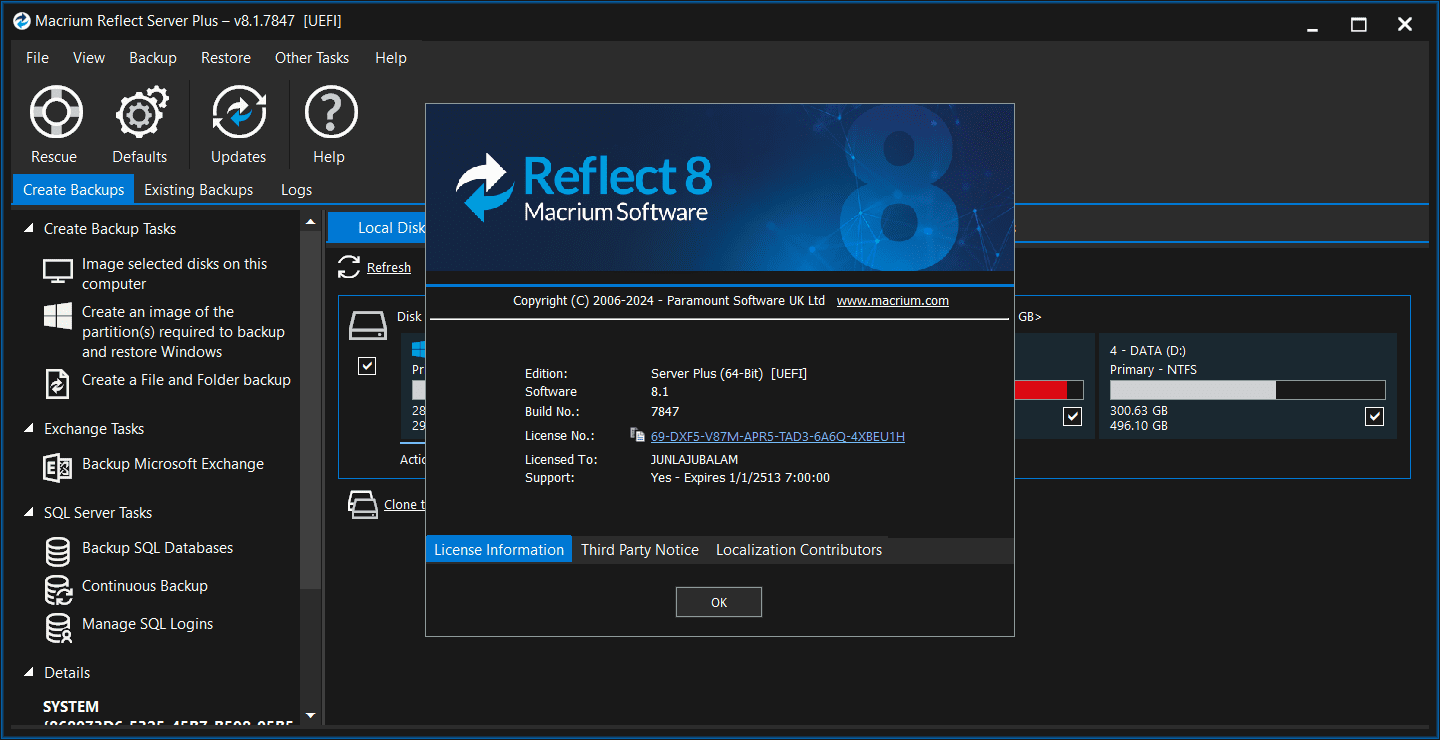 ภาพประกอบการใช้งานโปรแกรม Macrium Reflect 10.0.8843 ลำดับที่ 3