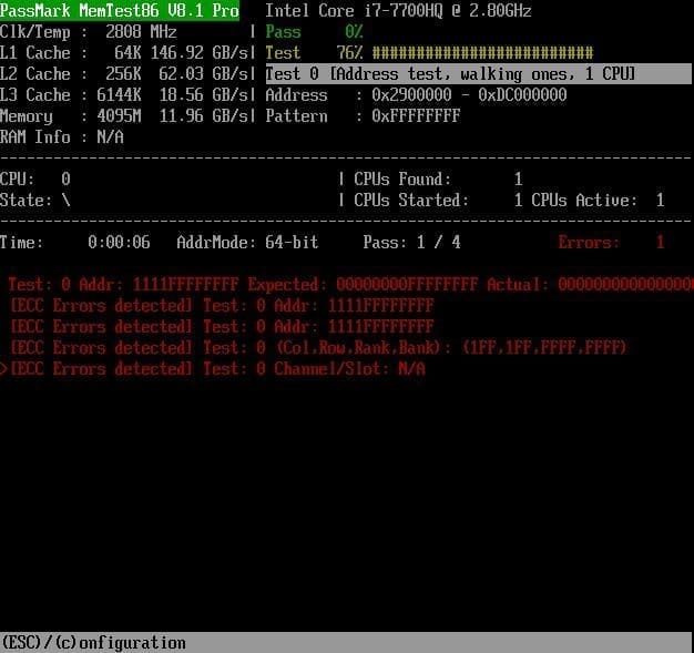 ภาพประกอบการใช้งานโปรแกรม MemTest86 Pro 11.7 (ISO) ลำดับที่ 3