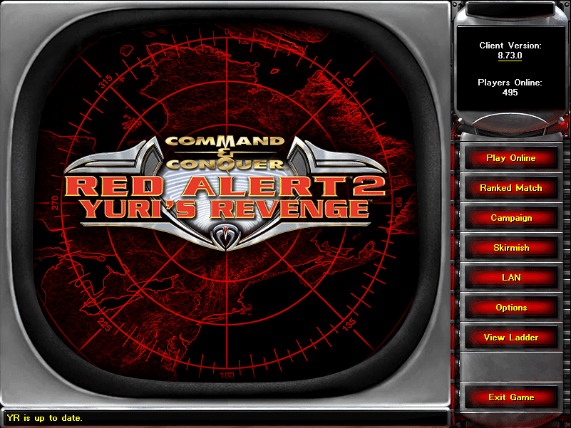 หน้าจอการใช้งานของโปรแกรม Red Alert 2: Yuri’s Revenge