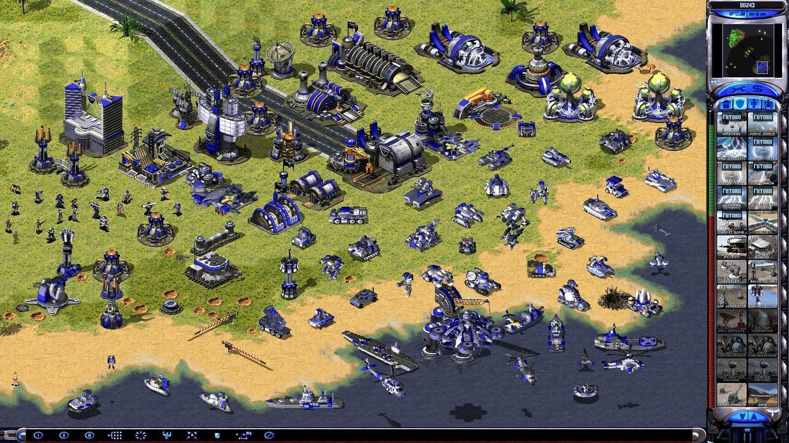 หน้าจอการใช้งานของโปรแกรม Red Alert 2: Yuri’s Revenge