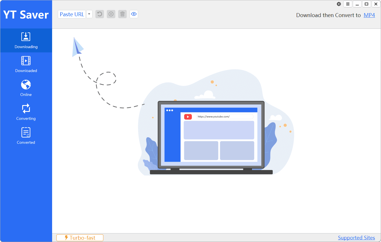 ภาพประกอบการใช้งานโปรแกรม YT Saver Pro 11.1.1 ลำดับที่ 2